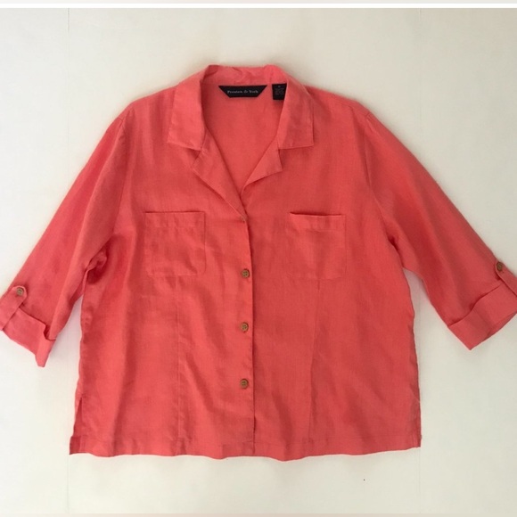 Preston & York 100% Linen Blouse Size 16
Plus travel cruise trip vacation beach - Picture 1 of 1